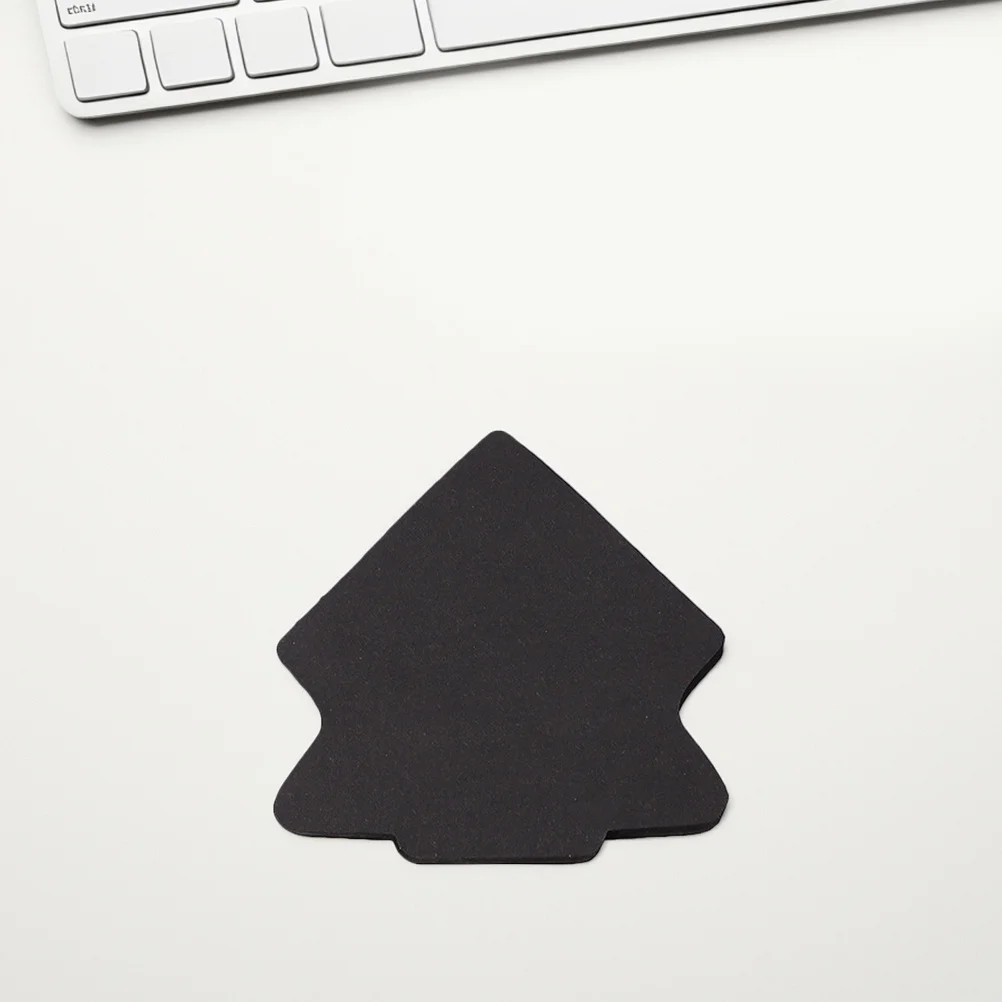 6 Stuks Zwart Papier Kladblok Draagbare Scheurbare Sticky Memo Pads Creatieve Kantoor Studie Notities Zelfklevende Multifunctionele Kleine