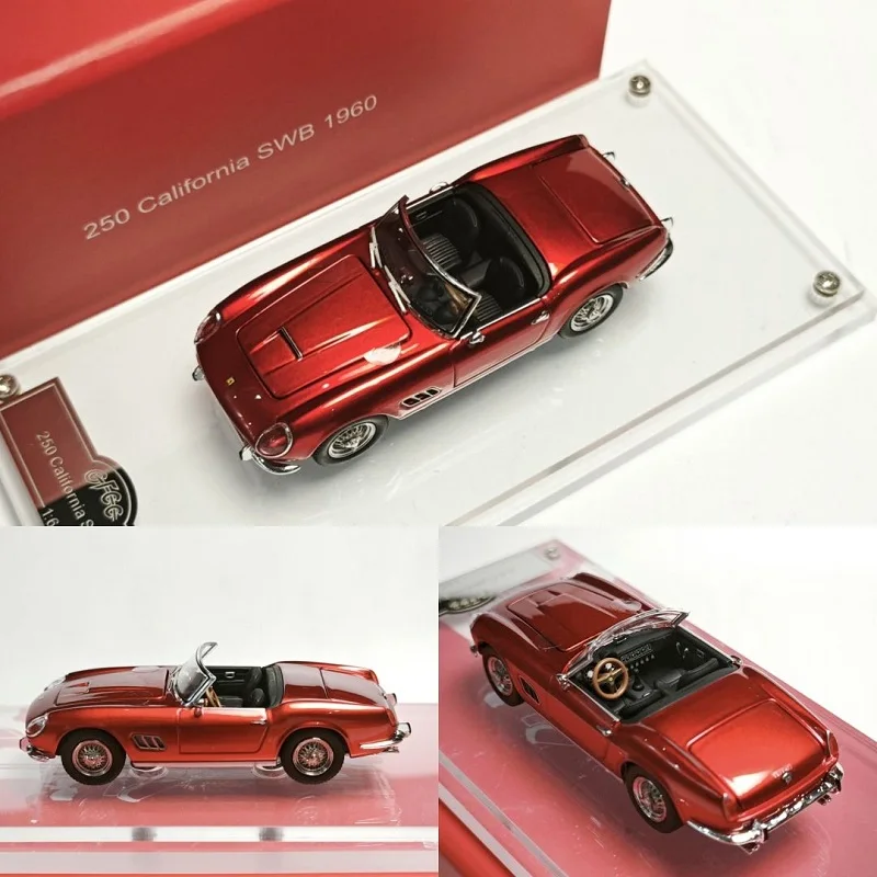 GFCC 1:64 250 California SWB 1960 Transparent Red Diecast Model Car