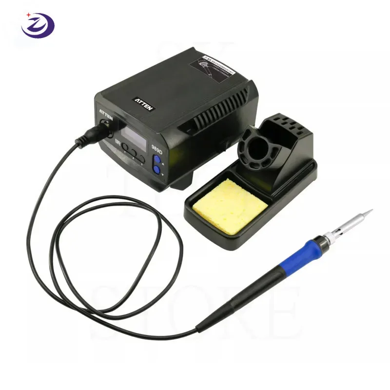 110V/220V ESD Digital Soldering Station 65W Lead Free  Constant Temperature Electric 900M-T Soldering Iron ATTEN AT-989D