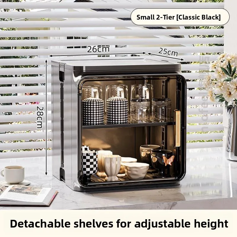 

Large Capaci Multi-layer Cup Storage Ra Dustproof Plastic Organizer for Students And Women's Accories Batoom Cabinet