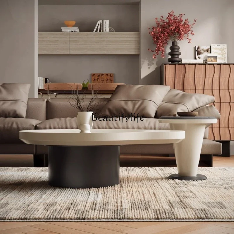 

yj39 Italian Minimalist Coffee Table Living Room Modern Minimalist Irregular Coffee Table