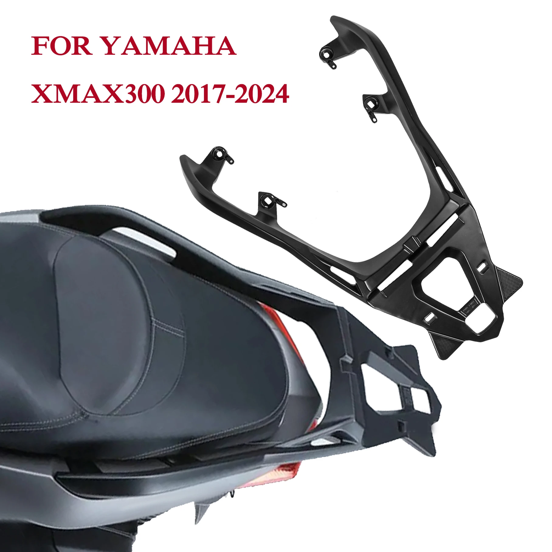 

Motorcycle Rear Seat Bracket Rack Trunk Cargo Rack Tail Box Support Holder For Yamaha XMAX300 2017 2018-2024 XMAX 300 X-MAX 300