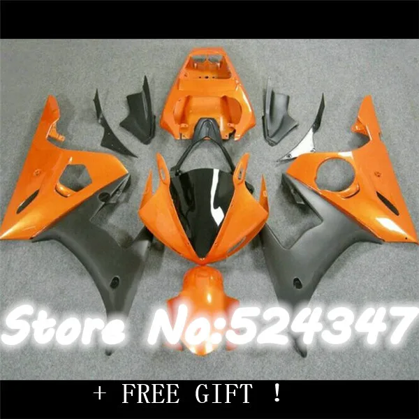 

Изготовленные на заказ комплекты обтекателей для мотоциклов YZFR6 2003 2004 2005 Оранжевый Черный YZF R6 03 04 05 комплект обтекателей для ремонта кузова для Yamaha-Hey