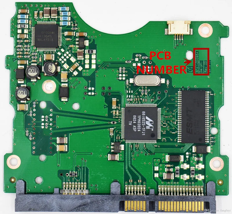 Sa placa de circuito de disco rígido desktop número BF41-00109A césar rev 01 recuperação de dados de reparo de disco rígido sp0842n