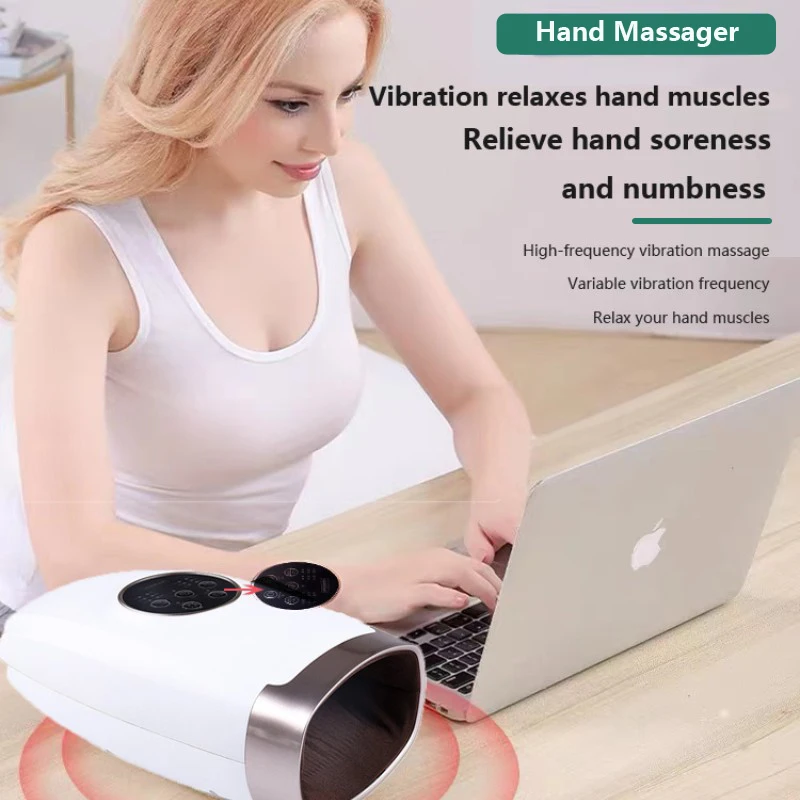 

Wireless Electric Hand Massager Acupoint Massage Arthritis relief Heated Physiotherapy Air Compression Massage Palm Finger Relax