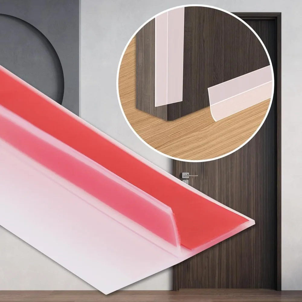 1PC 3M Transparent T-shaped Weather Sealing Strip, Door And Window Gap Sealing Strip, Windproof Strip For Doors