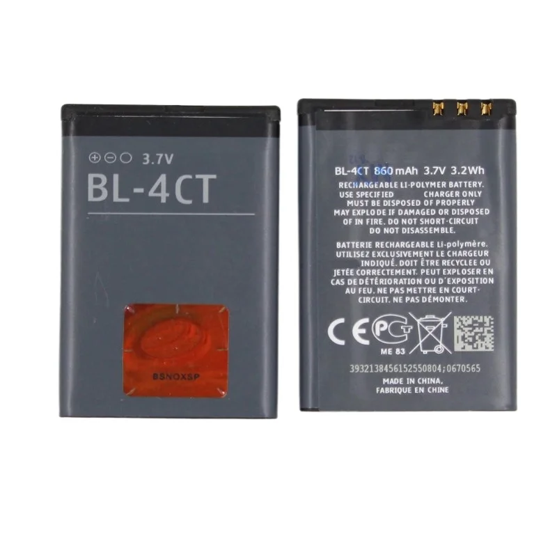 BL-4CT بطارية الهاتف لنوكيا BL 4CT 5310 6700S X3 X3-00 7230 7310C 5630 2720 2720A 7210C 6600F 860mah بطارية المحمول