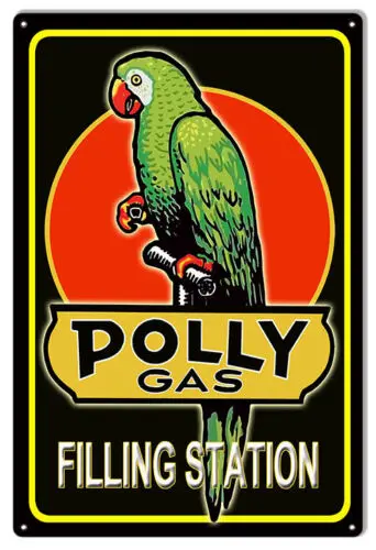 Polly Gas Filling Station Sign