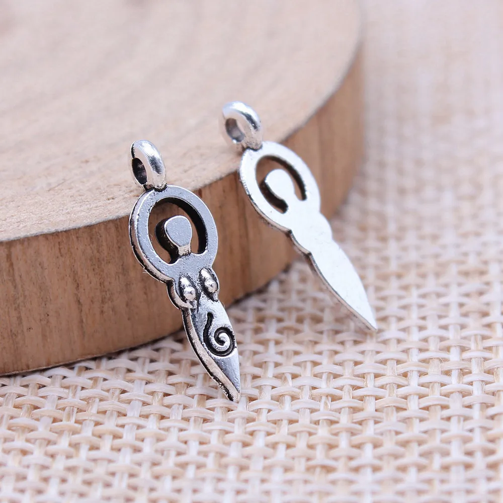 Diy Accessories Fertility Goddess Symbol Charms Supplies For Jewelry 6x18mm 40pcs