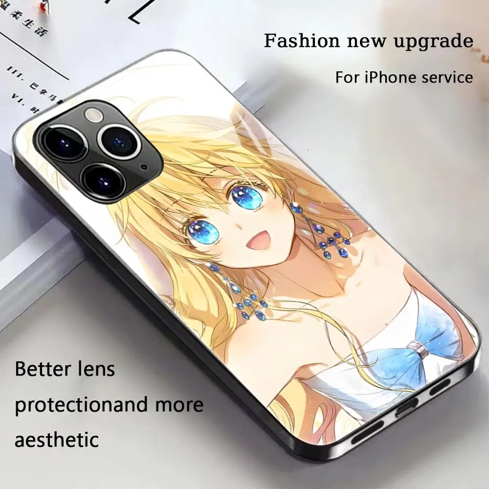 من جعلني حافظة هاتف الأميرة لهاتف آيفون 16 15 14 13 12 11 X XR XS 8 Plus Mini Pro Max حافظة هاتف مغناطيسية زجاجية