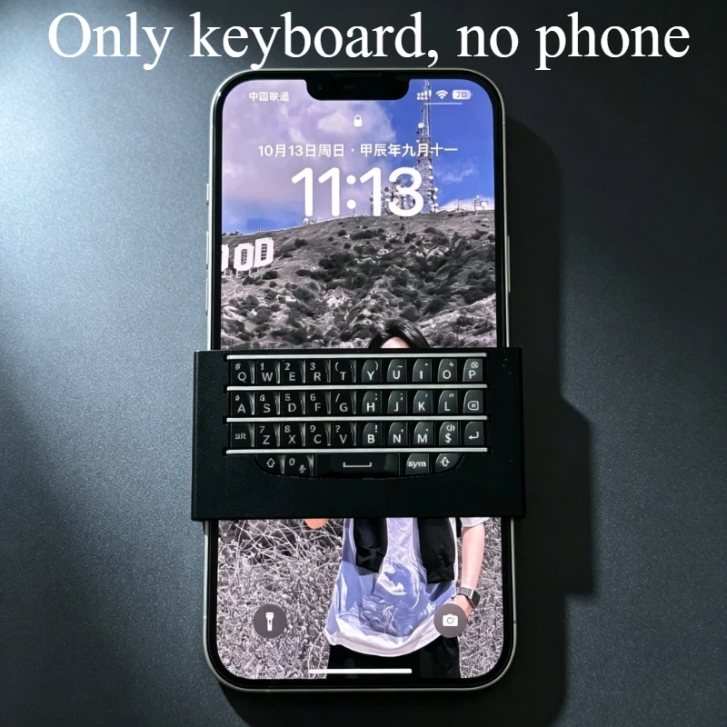 Blackberykbd Q10 Mini on-screen Keyboard Customized Wired/Bluetooth Dual Mode Type-c Interface Portable Phone Office Keyboard
