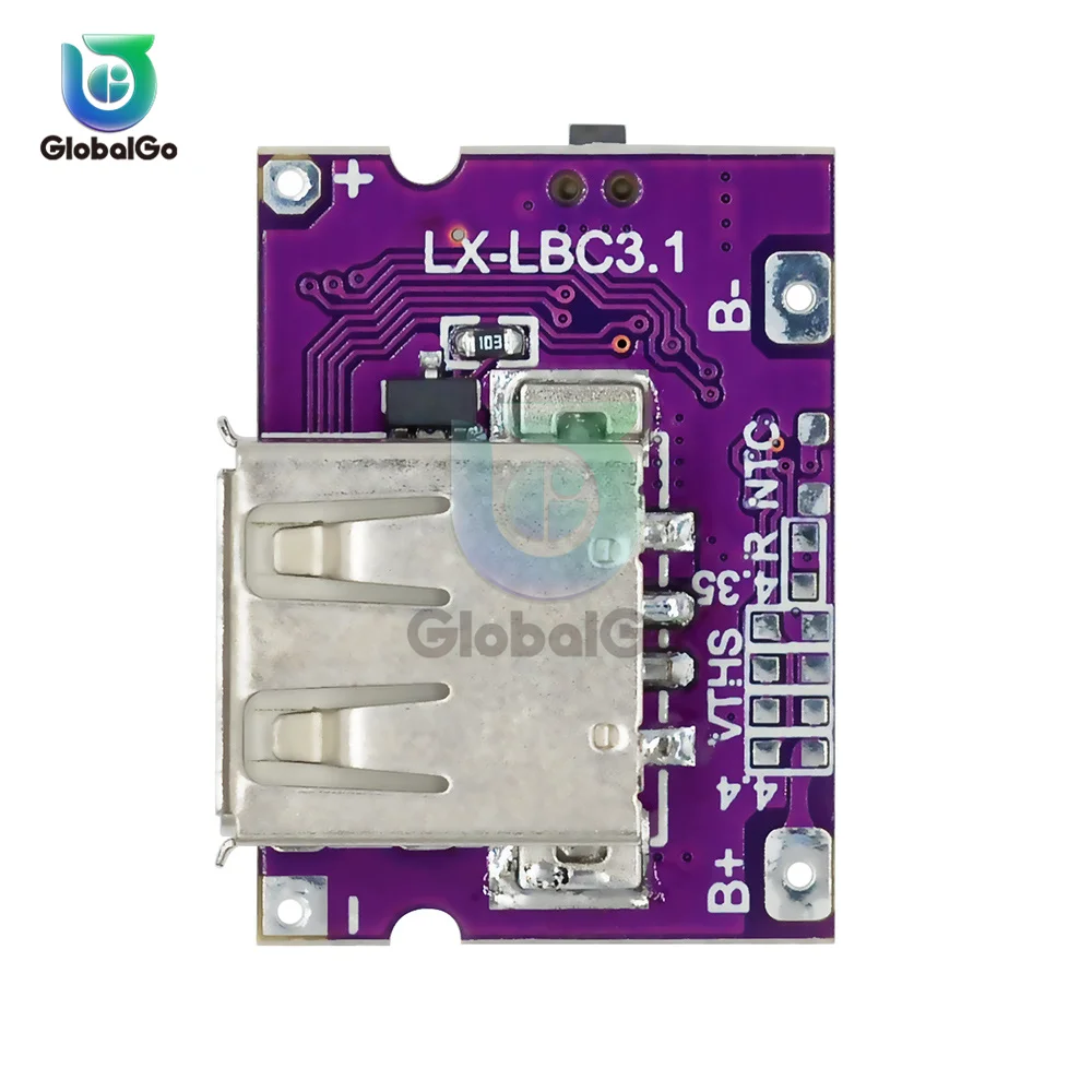 Tipo-C USB 5V 3.1A Boost Converter modulo di alimentazione Step-Up IP5310 accessori per Power Bank mobili con interruttore indicatore LED