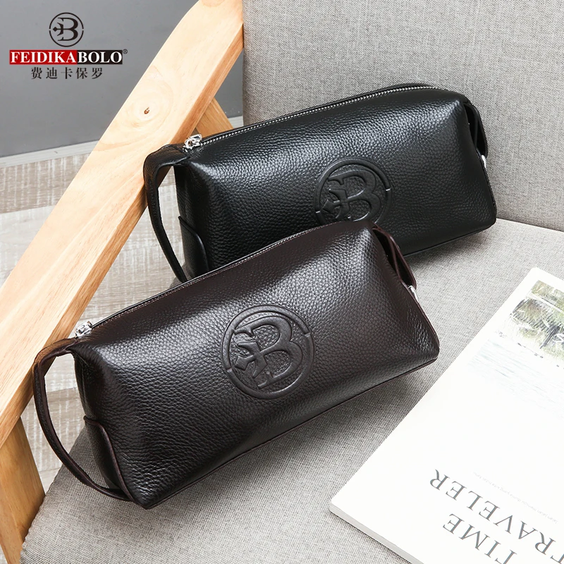 แฟชั่นผู้ชายธุรกิจ Cowhide หนังคลาสสิกกระเป๋าถือ bolsos para hombre coach กระเป๋า sacoches hommes pochette uomo คลัทช์