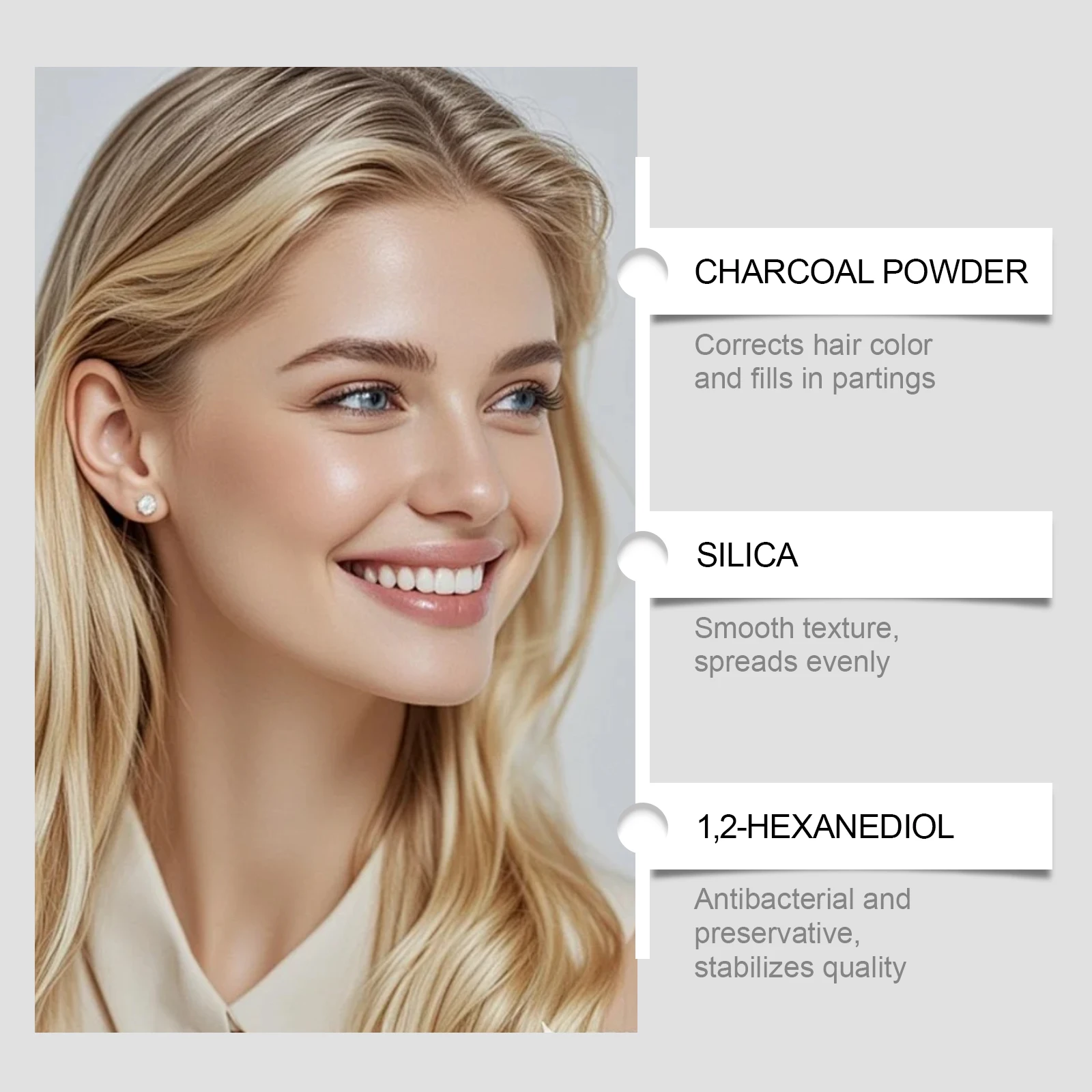 Hair Shadow Powder Temporary Root Touch Up Hairline Filler Instant Cover Up Thinning Hair Gray Roots Natural Finish Waterproof