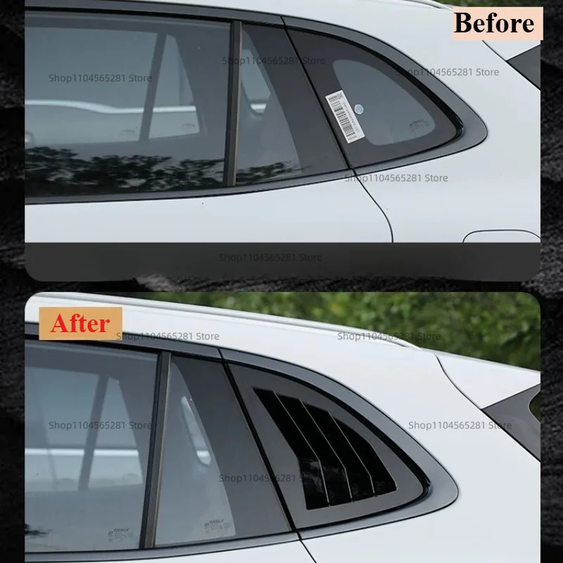 Fit For Geely Galaxy Starship 7 Starray EM-i 2025 2026 Rear Window Side Vent Shutter Louver Cover Trim Car Accessories