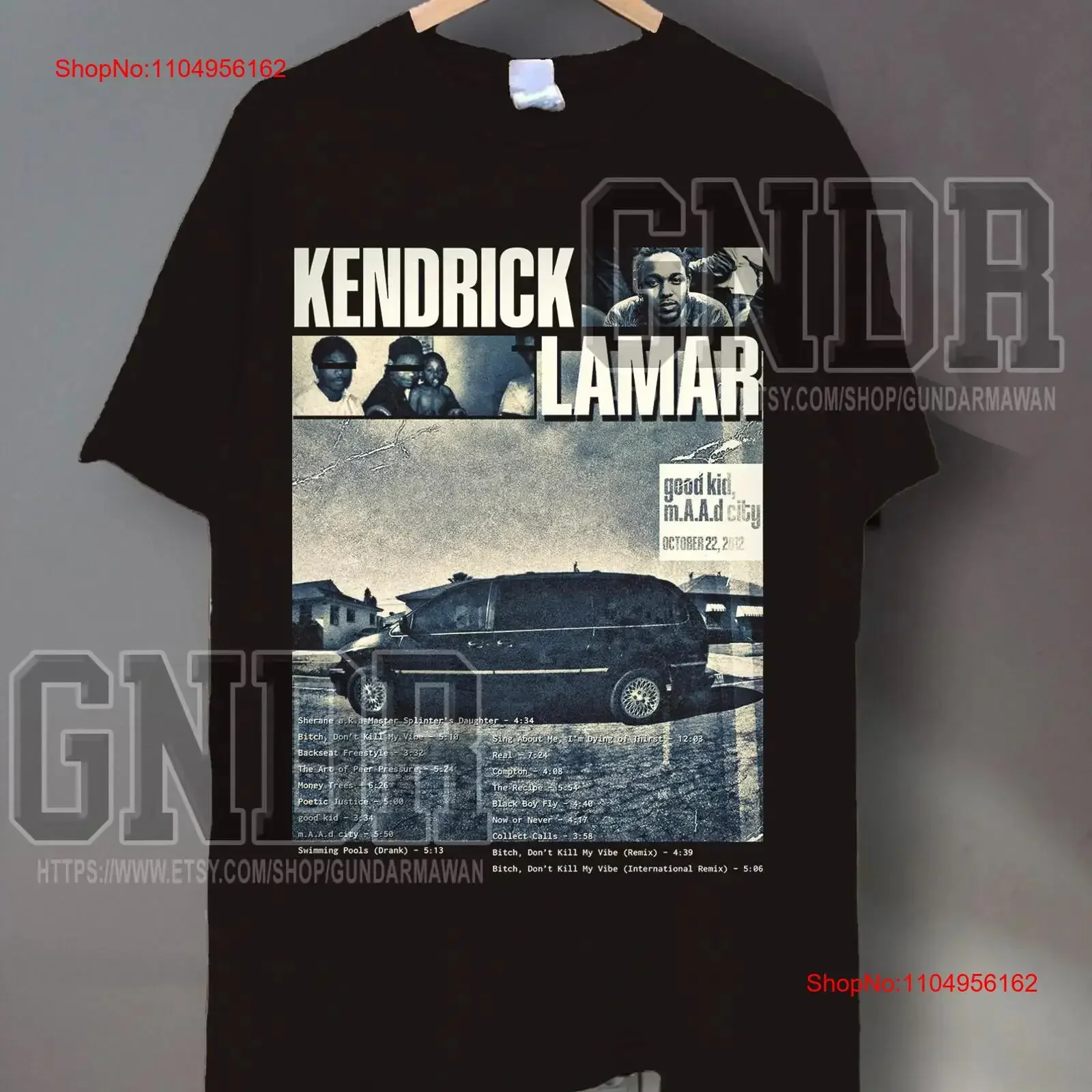 

Kendrick Lamar good kid m A d city T Shirt Album Tour 2023 ConcerT Timnas vintage Washed Soft designer clothes Stylish