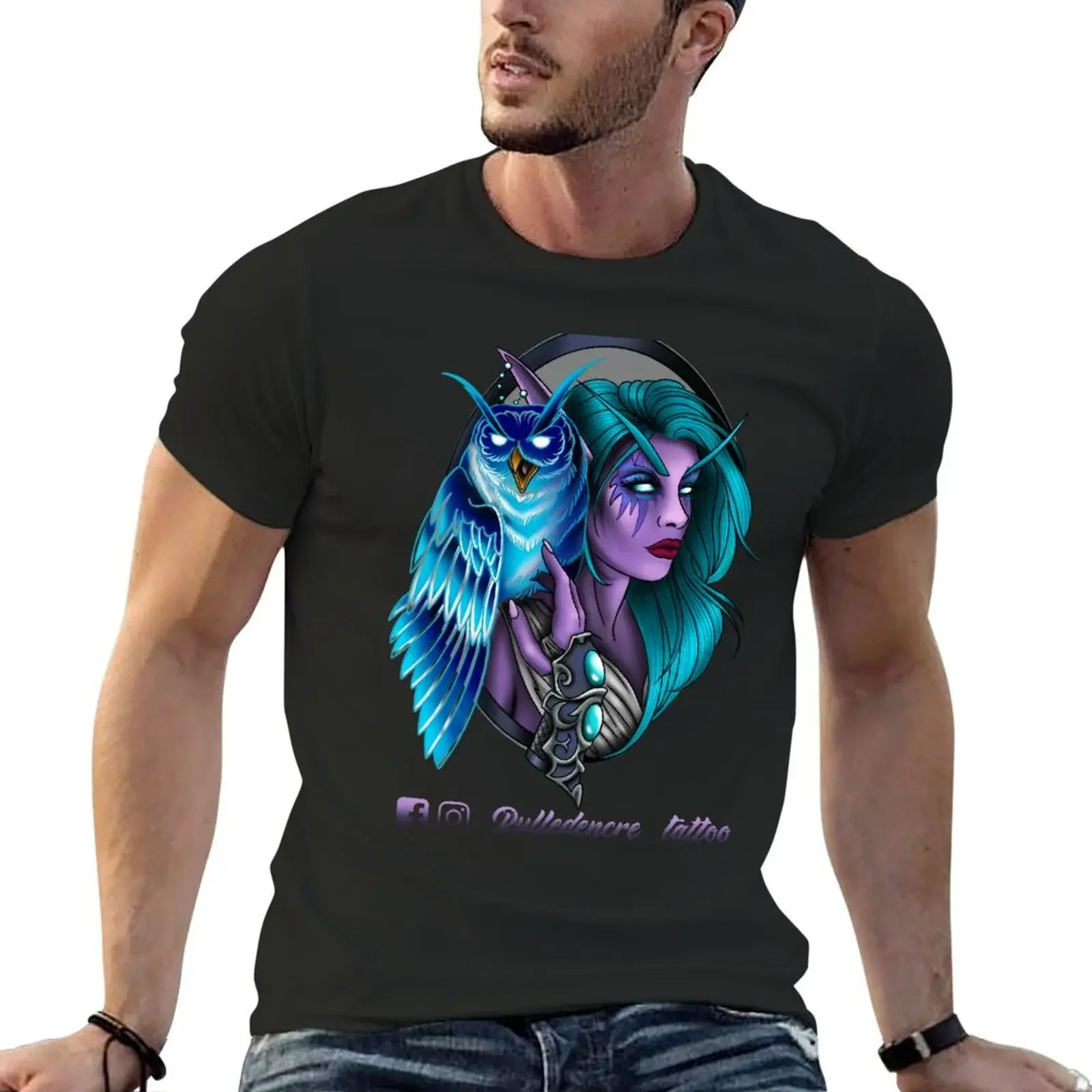 Tyrande - WoW T-Shirt anime customs design your own cute clothes men clothing