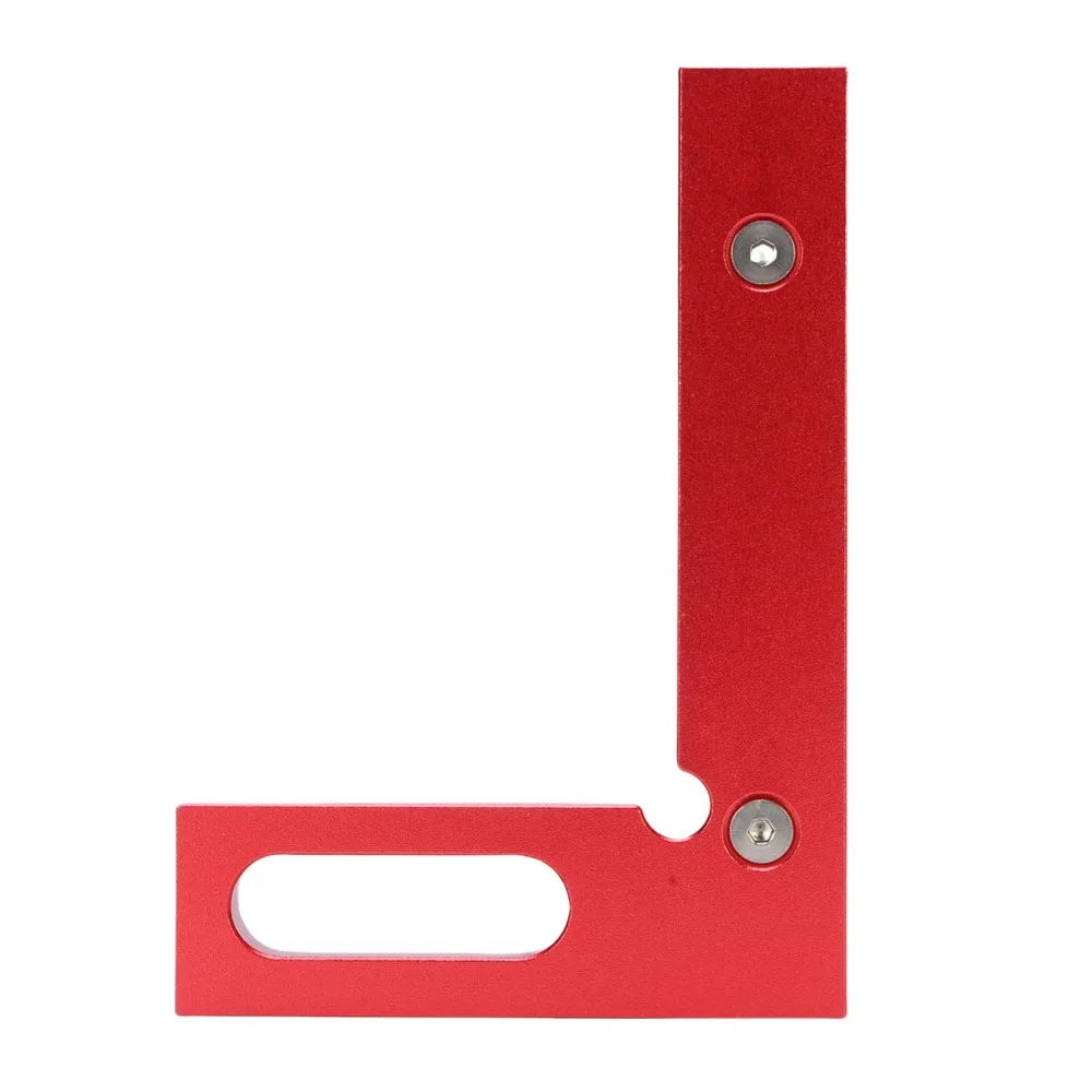 Precision Aluminum Alloy Multi Angle Ruler Red and Gray Precision Hole Scribing Measuring Ruler Drawing Line Ruler Woodworking