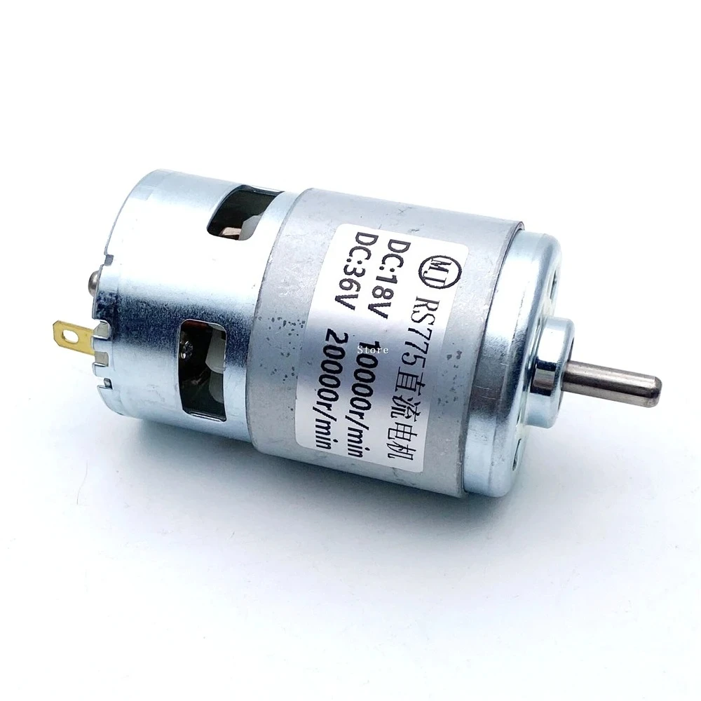RS-775 DC 12V 24V 36V 48V 60V Dual Ball bearing MOTOR 3400RPM 10000RPM 20000RPM Electric tool DC motor
