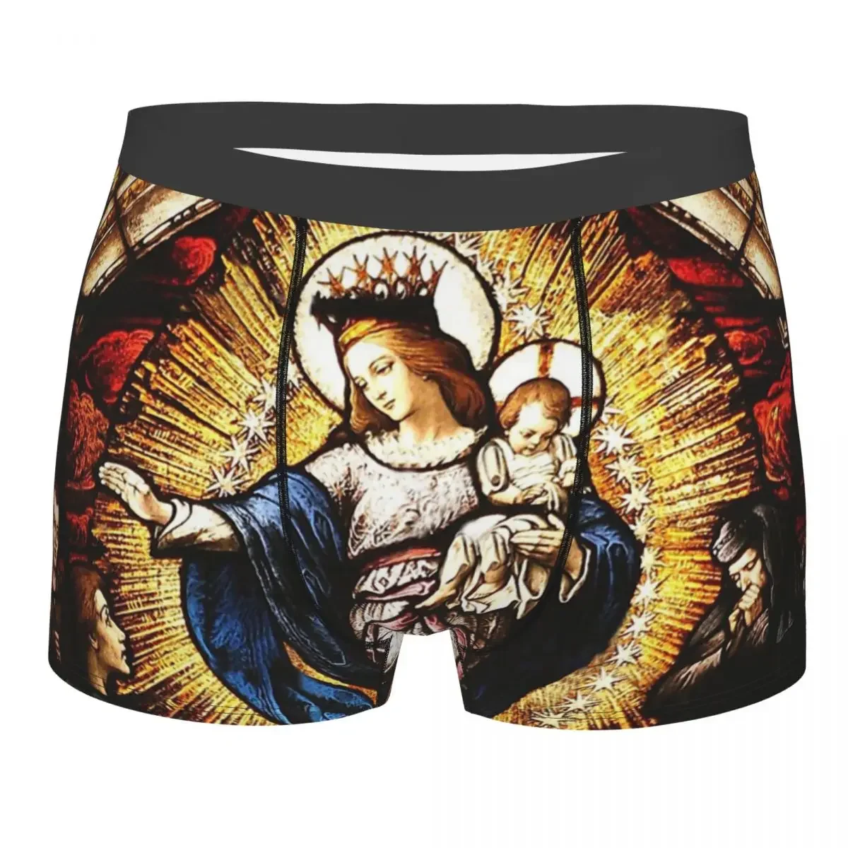 Christ Nativity The Virgin Mary Underpants Homme Panties Men's Underwear Ventilate Shorts Boxer Briefs