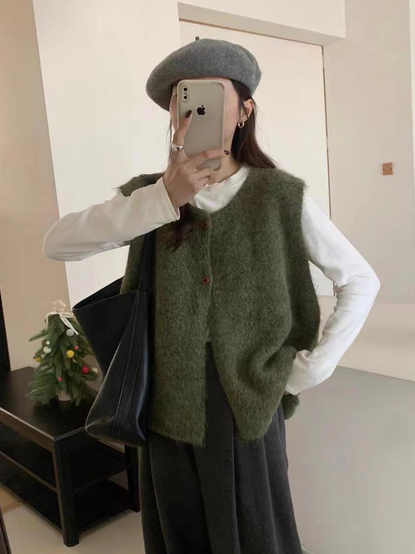 

Простая круглая верхняя одежда Ne Faionable, осень 202, винтажный многослойный жилет Lazy Sle Svel для похудения, высококачественное ощущение