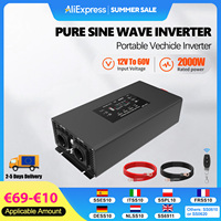 DATOUBOSS Germany Warehouse DN-03 Series Pure Sine Sine Inverter DC 12V 24V 48V to AC 220V Continuous Power 2000W Car Inverter
