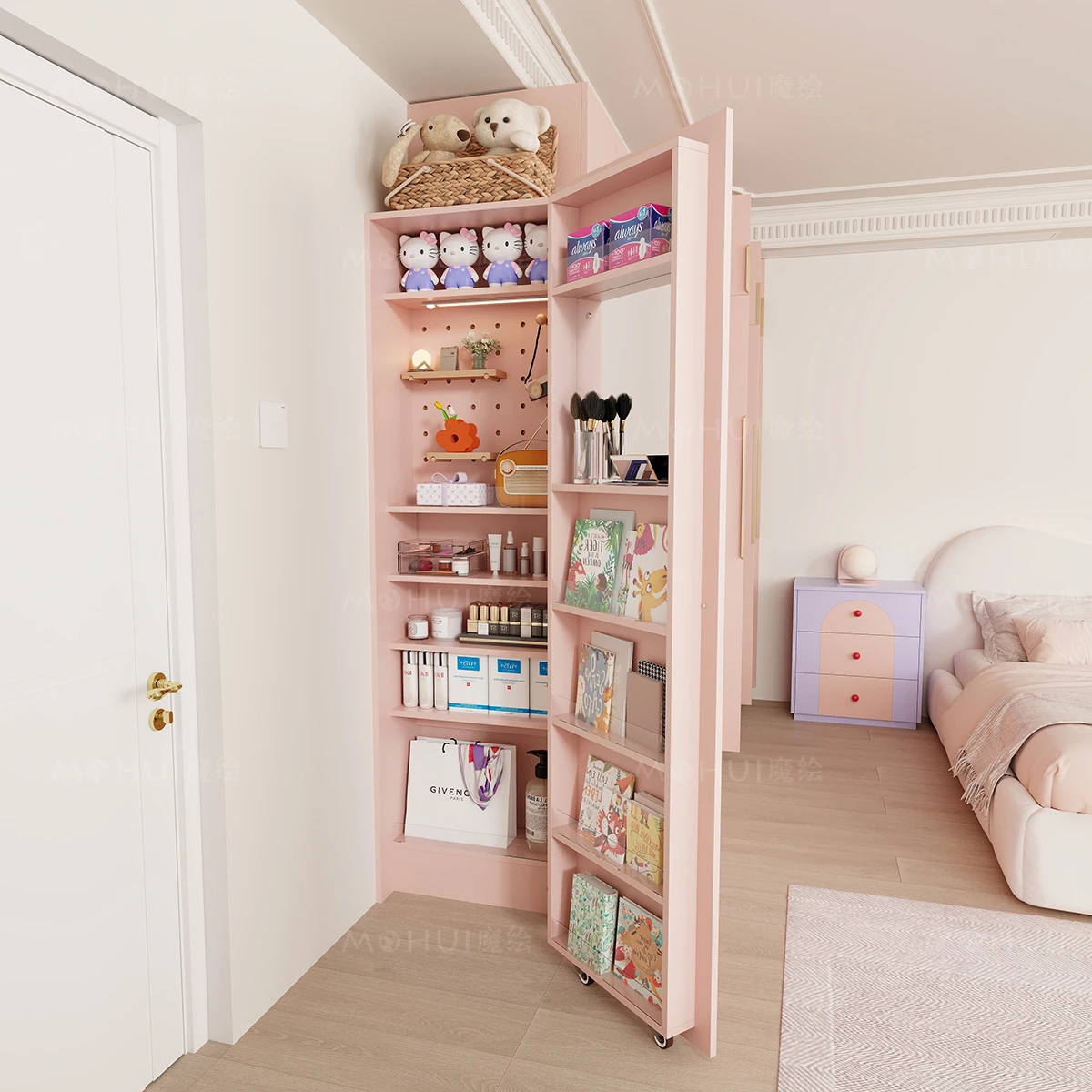 Floor-to-ceiling combination wardrobe Standing integrated large-capacity storage