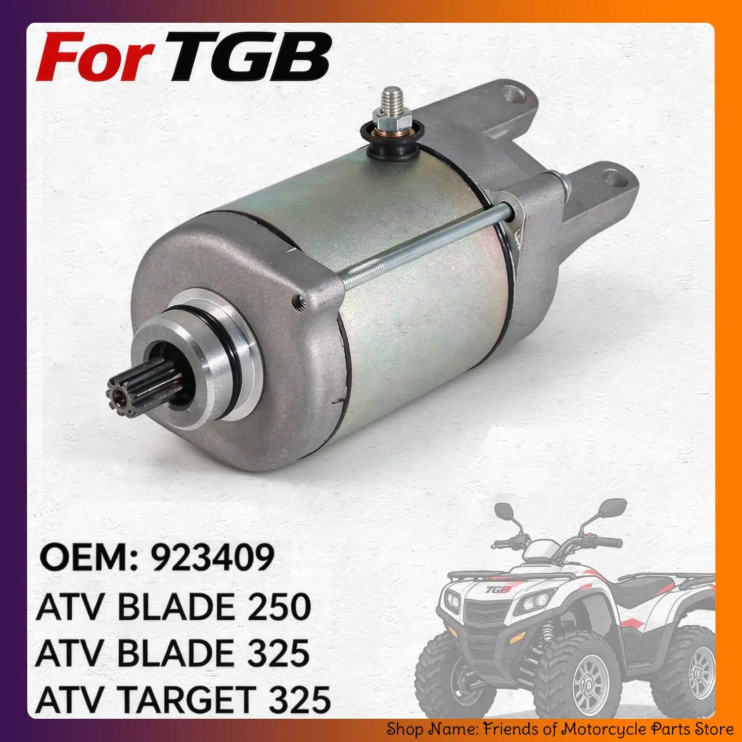 Motorcycle Starter Motor For TGB ATV BLADE 250 TGB ATV BLADE 325 TGB ATV TARGET 325 ACCESS SHADE 420 4X4 T3 OEM:923409