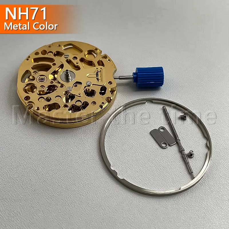 Golden Japanese NH71 Replacement Watch Movement for Clocks And Watches