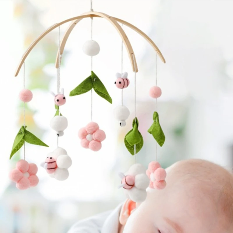 Montessoris Toy Baby Crib Mobile Nursery Hanging Bed Chimes for Boys and Girls Ceiling Decoration in Elegant Designs