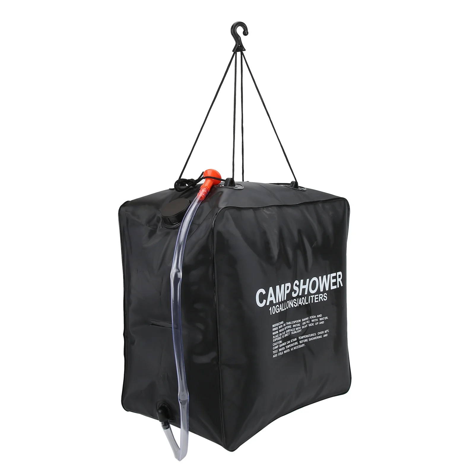 40L Solar Shower Bag Water Bag Energy Heated Bathing Solar Heated Outdoor Camping Shower