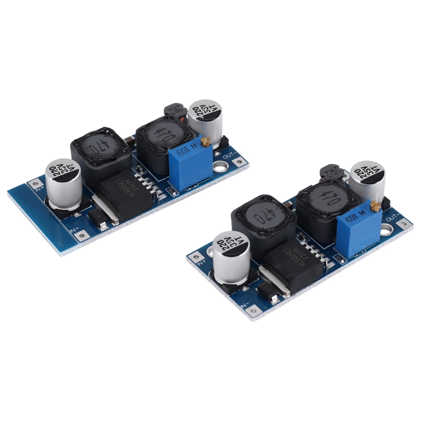 AB06 6Pcs Adjustable DC-DC Buck Boost Converter Automatic Wide Voltage Regulator XL6009 Voltage Module