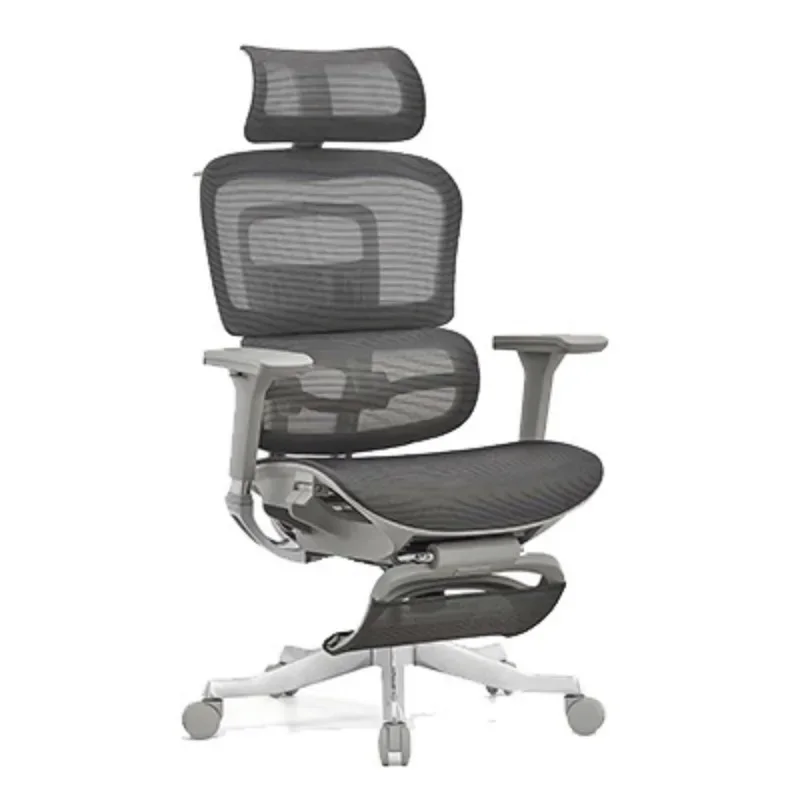 Stylish Aluminum Alloy Office Chair with Ergonomic Backrest, Adjustable Height, and Swivel Base for Computer and Home Office