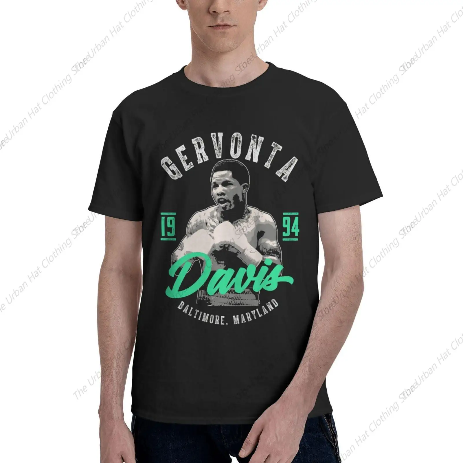 Gervonta Boxer Tank Davis Shirt MenS Casual T Shirts Classic Round Neck Short Sleeve Tee Novelty Graphic T-Shirt Summer Clothing