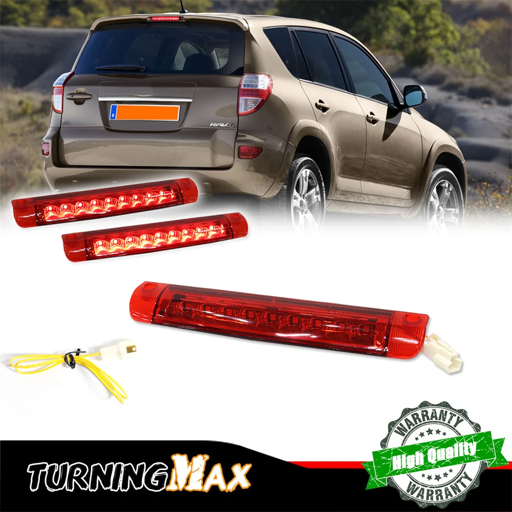 1PC Red LED Car Rear Center High Mount Third 3rd Brake Light Stop Light Assembly For Toyota RAV4 Highlander Sequoia Corolla S