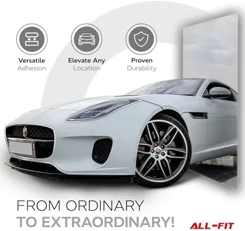 

All-Fit Universal Chrome Trim 0.25” x 120” – Easy Install Auto Exterior & Interior Accent Strip