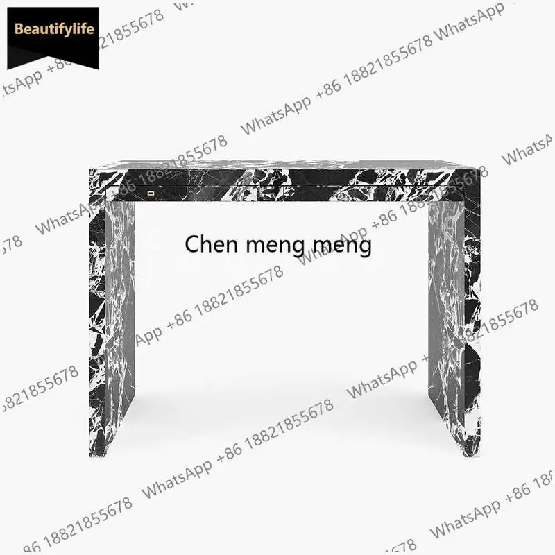 

M183 Эксклюзивный пристенный столик из натурального мрамора для дома или отеля в стиле лёгкой роскоши