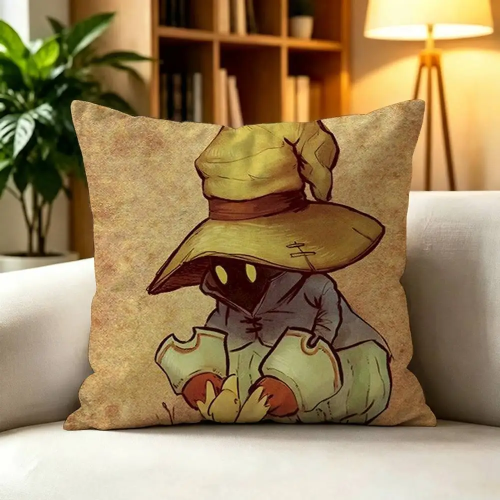 Moogle Final Fantasy Vivi    Double-Sided Printed Cushion Cover Bedroom Bedside Sofa Pillow Case