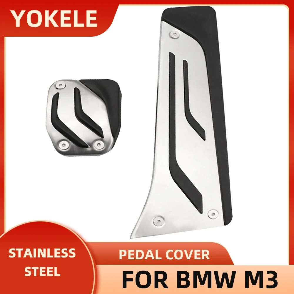 

AT Brake Accelerator Pedal Cover for BMW M2 M3 M4 M5 M6 I3 I8 2016 2017 2018 2019 Car Pedals Accessories