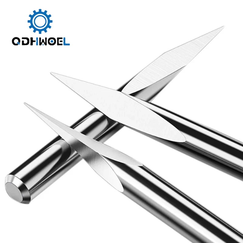 

10pcs CNC Engraving Bit 3 Edge Pyramid Engraving Bits 3.175mm Shank 20-90D Carbide End MillCNC Router Bit Milling Cutter