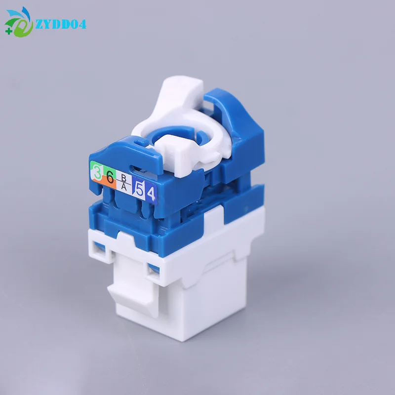 ●-1PCS Whirling Wire CAT6 RJ45 Toolless LAN Insert Keystone Ethernet Module Jack Gigabit UTP Tool-free Ineternet Socket