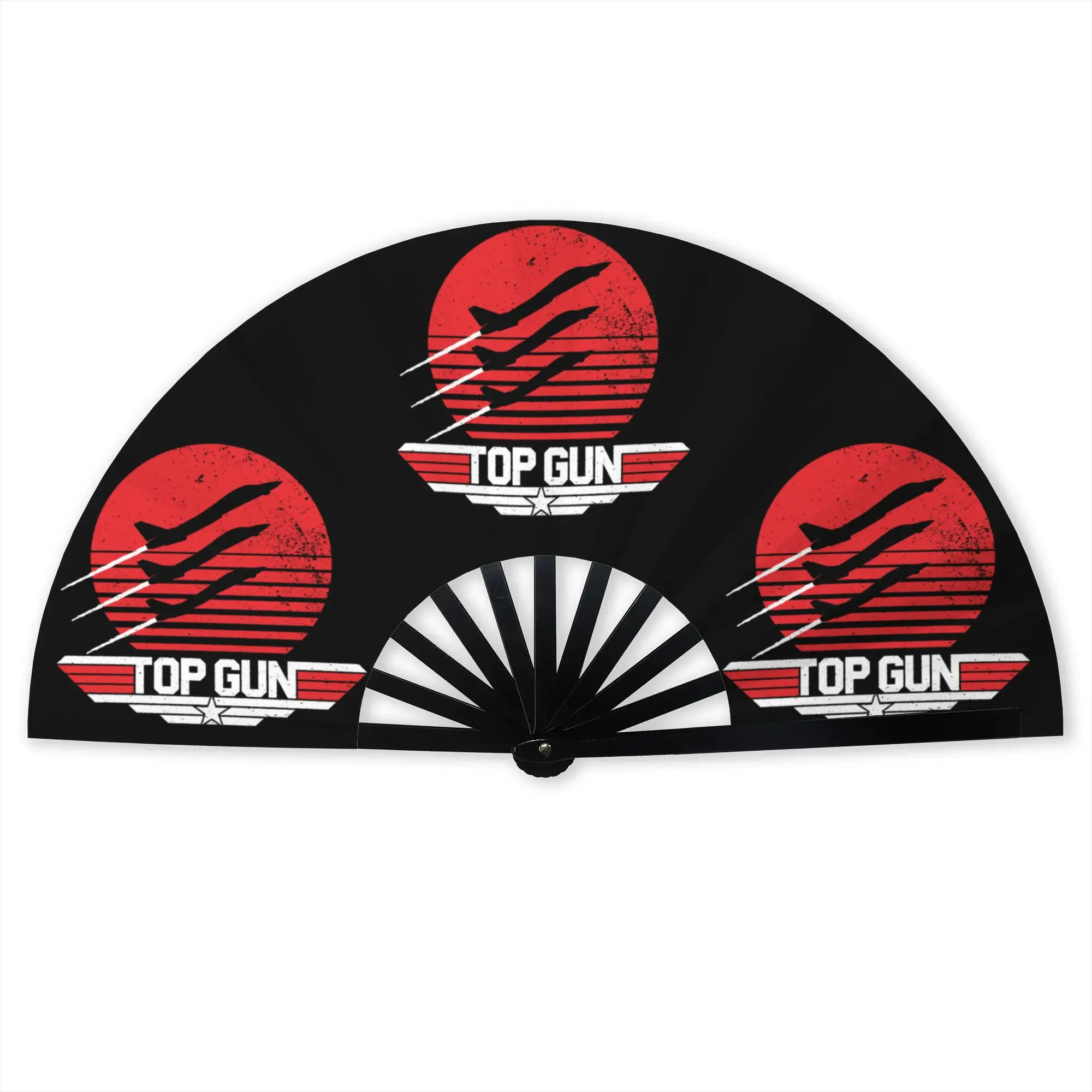 Maverick Film Top Gun Stylish Hand Fan Unisex Topgun Printed Polyester Fan  Aesthetic For Sports Events Gift