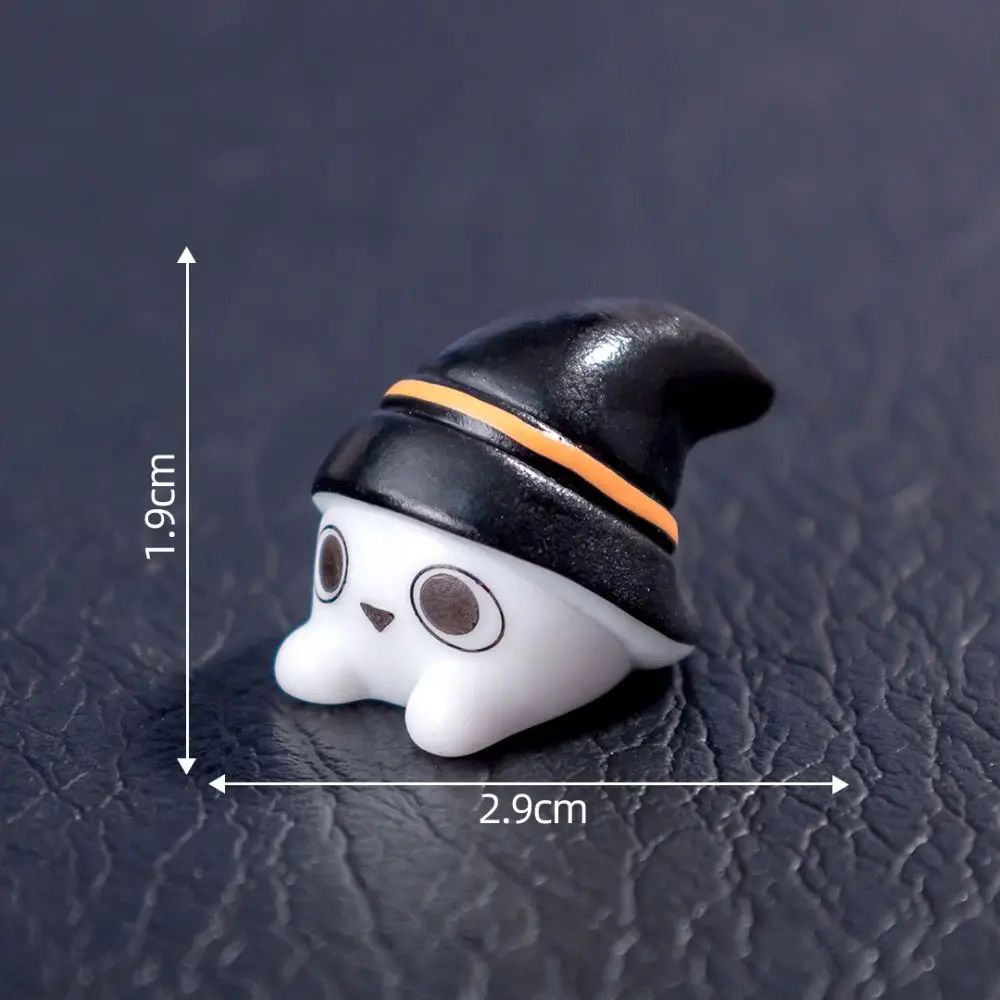 شبح صغير اليقطين الراتنج دمية الخفافيش شجرة Hallowmas بيت الدمية اكسسوارات الجمجمة تزيين هالوين شبح المنمنمات Hallowmas