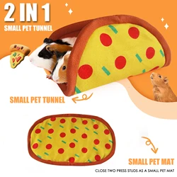 Small Pet Totoro Passage Rabbit Honey Bag Weasel House Squirrel Dutch Pig Nest Dual purpose Pizza Mat