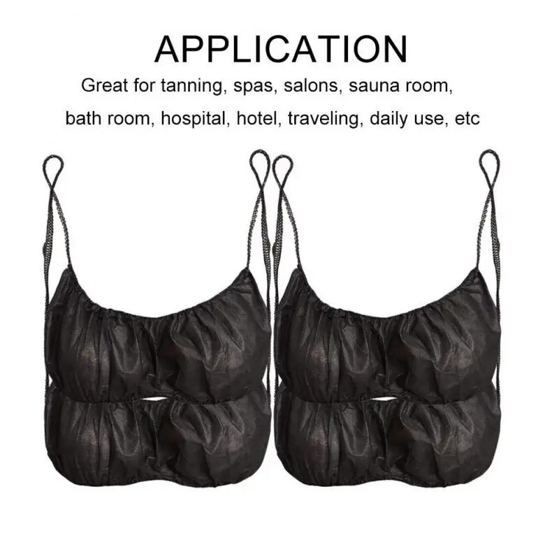 100/50PCS Disposable Bra Bath Salon SPA Travel Hotel Convenient Sleep Bra Women\'s Lingerie Non-woven Fabric Underwear