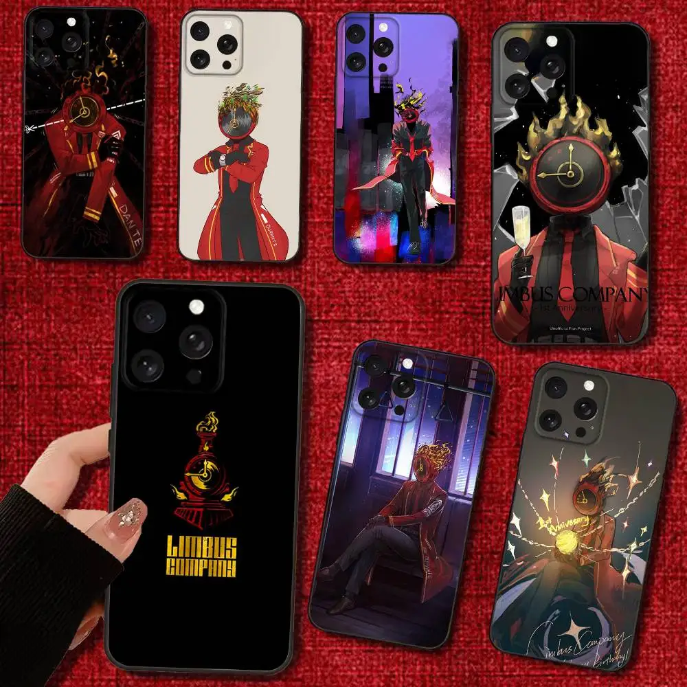 

Limbus Company Game Phone Case For iPhone 16e,16,15,14,13,12,11,Pro,X,XS,Max,XR,Plus,Mini Soft Black Cover