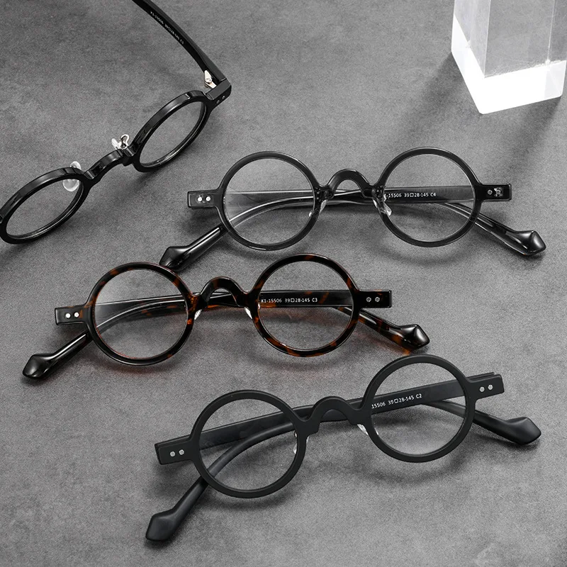 MEYETS Punk Hip-hop Style Glasses Men Ultralight TR Small Round Frame Fashion Vintage High Quality Brand Design Glasses Frame