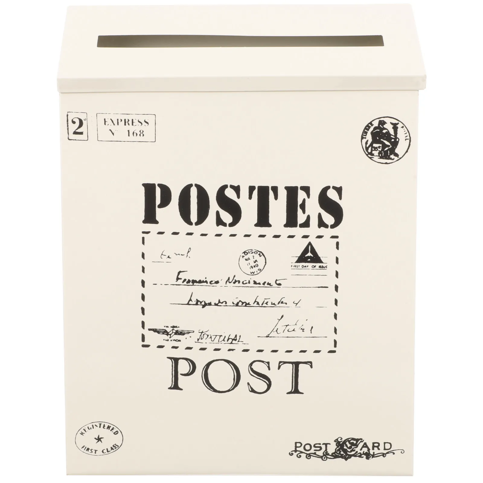 

Винтажный почтовый ящик из железа для настенного крепления, ретро-контейнер для хранения, для декора дома и сада