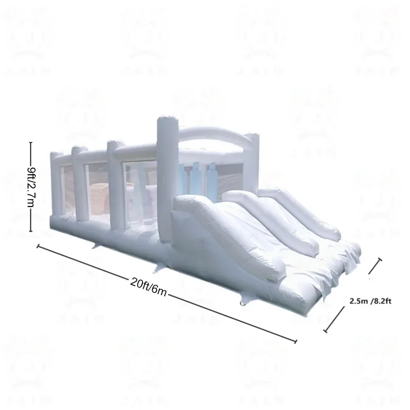 Commercial 20ft Outdoor Kids Inflatable Equipment Jump Bounce Castle Bouncy Obstacle Giant Inflatable Obstacle Course