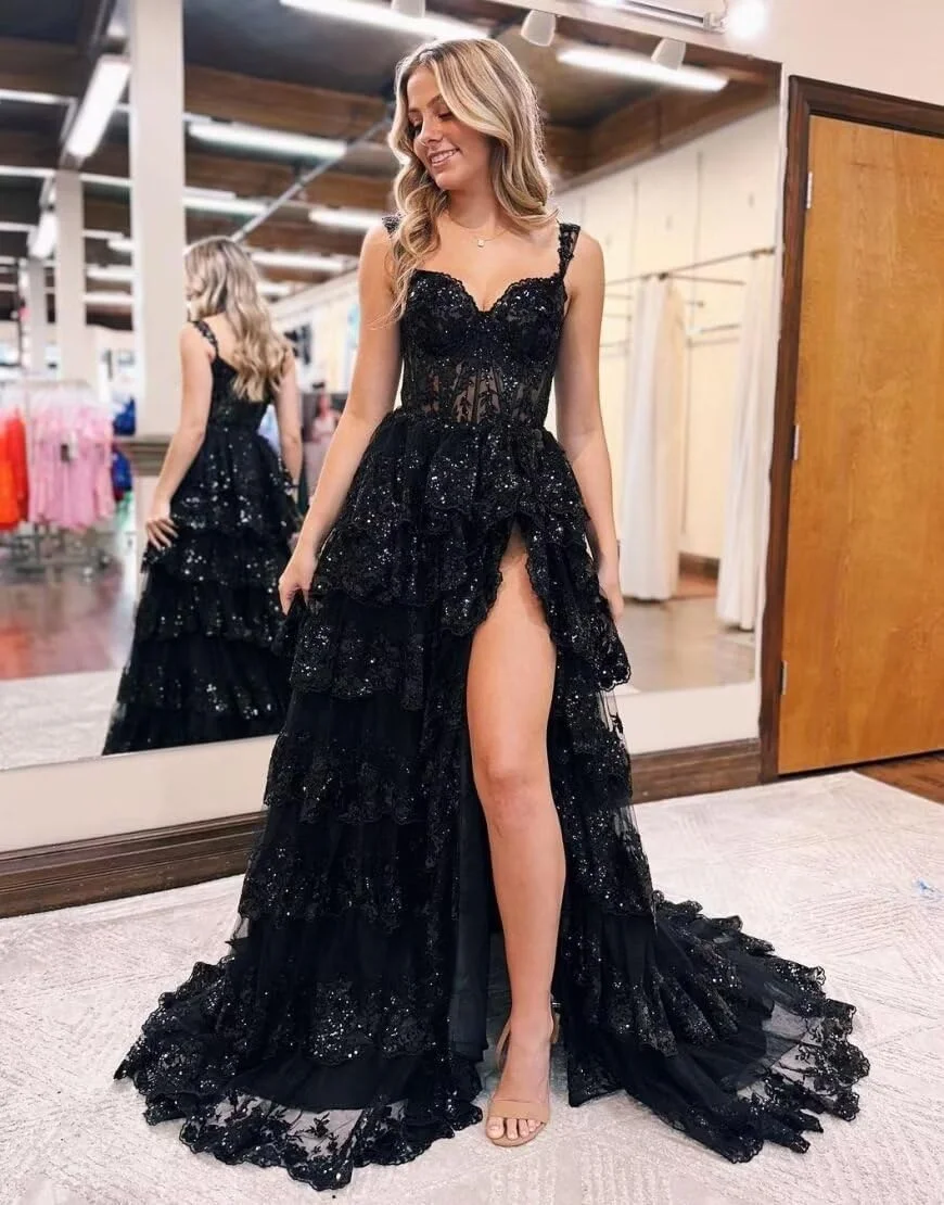 exquisite prom dresses Exquisite A-Line V-Neck Appliques Lace Prom Dresses COCOMELODY CS0787